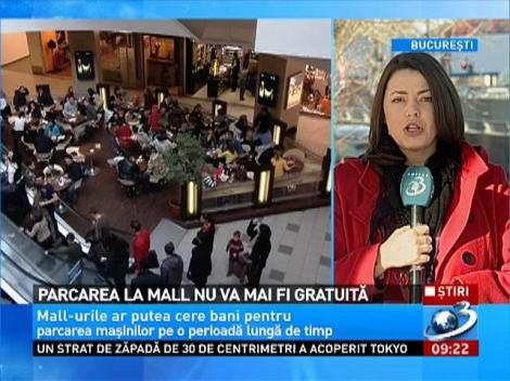Parcarea la mall nu va mai fi gratuită