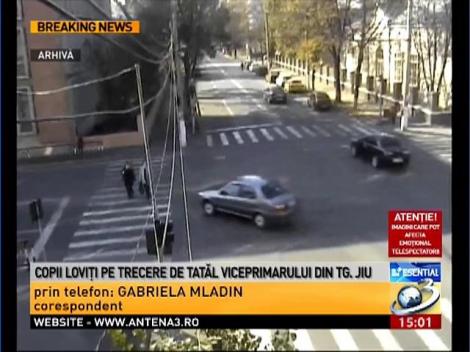 Copii loviţi pe trecere de tatăl viceprimarului din Târgu Jiu