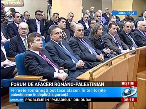 Firmele româneşti pot face afaceri în teritoriile palestinieie în deplină siguranţă