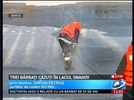 Trei bărbaţi au căzut în lacul Snagov