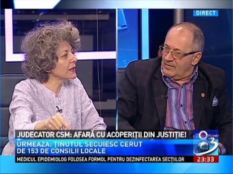 Panorama: Judecător CSM: Afară cu acoperiții din justiție
