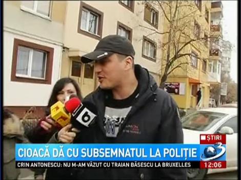 Cristian Cioacă semnează condica la poliţia din Ploieşti