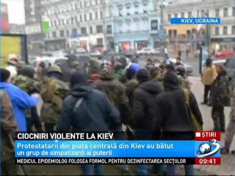 Ciocniri violente la Kiev
