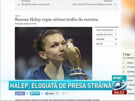 Halep, elogiată de presa străină