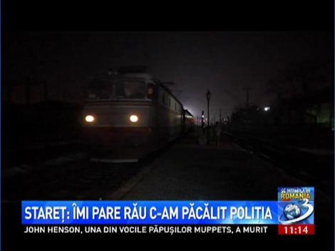 Stareţ: Îmi pare rău c-am păcălit Poliţia