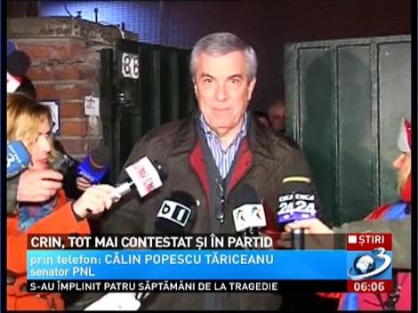 Crin, tot mai contestat şi în partid