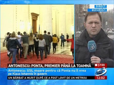 Crin Antonescu: Ponta, premier pana la toamna