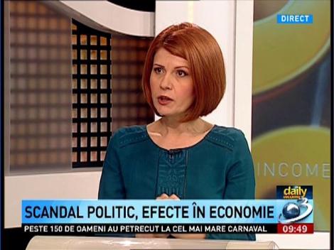 Daily Income: Elena Cristian explică efectele în economie, în urma scandalului politic
