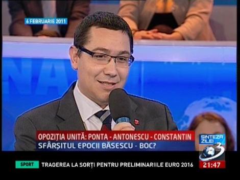 Interviu istoric: Ponta, Antonescu, Constantinescu, în 2011 la Sinteza zilei