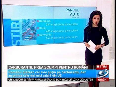Carburanţii, prea scumpi pentru români