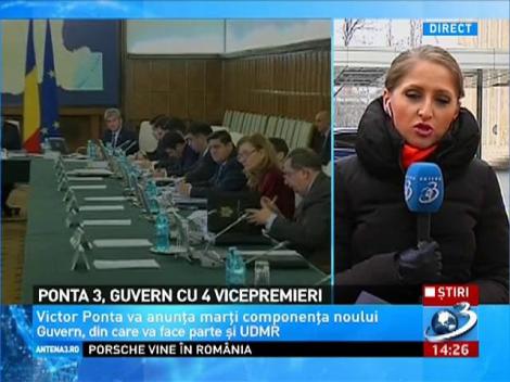 Ponta 3, Guvern cu 4 vicepremieri