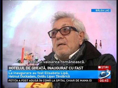 Ce vedete au inaugurat deschiderea hotelului de gheaţă de la Bâlea Lac