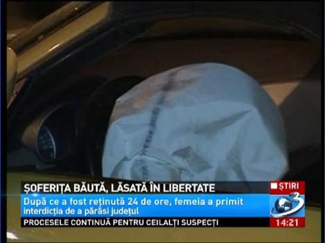 Şoferiţa beată care a provocat un accident în Cluj a fost eliberată