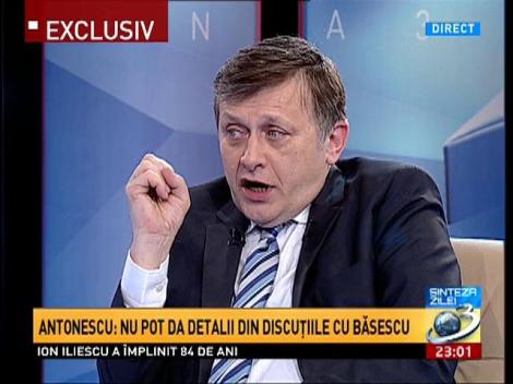 Sinteza Zilei: Crin Antonescu, despre motivul pentru care "s-a sucit" şi l-a vizitat pe Traian Băsescu