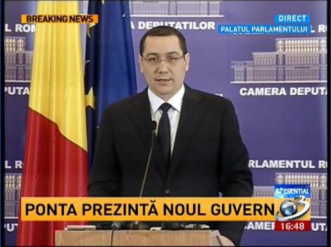 Ponta: Structura Guvernului va fi identică cu cea din 2012