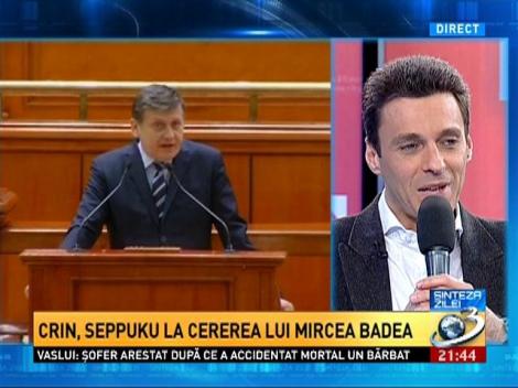 Mircea Badea: Eu propun să îşi dea toţi demisia şi să rămână Băsescu singur şi să hotărască orice