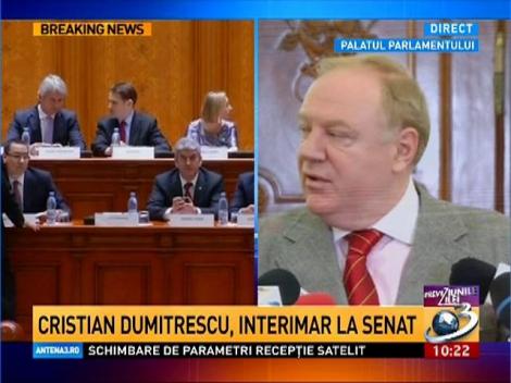 Cristian Dumitrescu, interimar la Senat