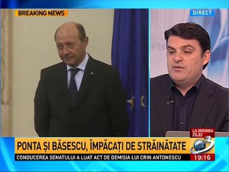 Radu Tudor, despre motivele ascunse ale împăcării bruşte dintre Băsescu şi Ponta
