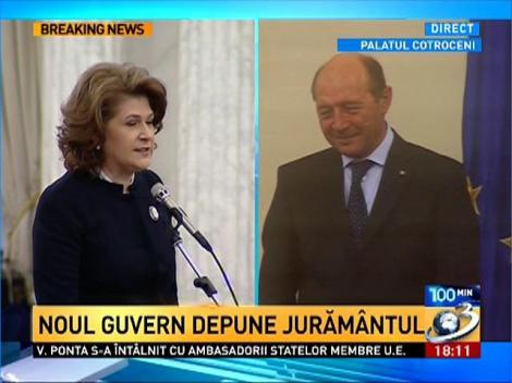 Imagini de la ceremonia de la depunerea a jurământului noilor miniştri