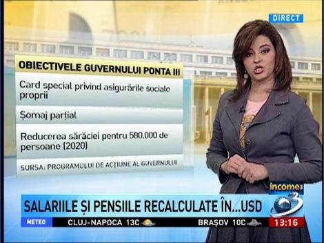 Income Magazine: Salariile si pensiile, recalculare in ....USD