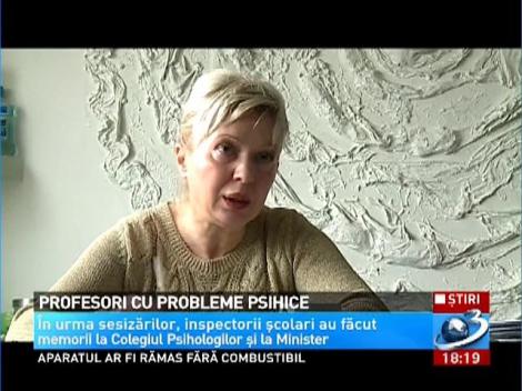 Profesori cu probleme psihice