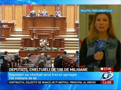 Cat au cheltuit deputatii anul trecut