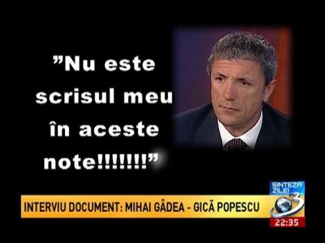 Interviu document! Mihai Gâdea - Gică Popescu