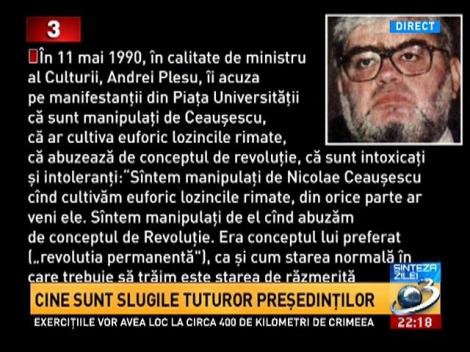 Traian Băsescu şi Andrei Pleşu, demnitari în toate regimurile de după 1989