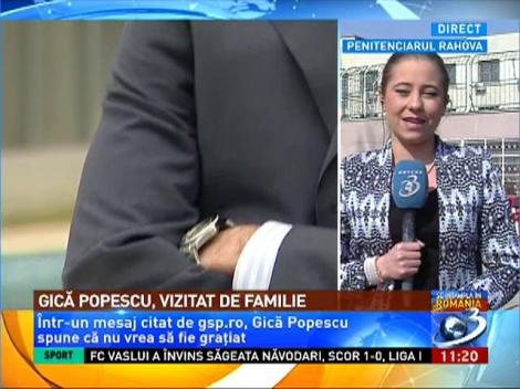 Gică Popescu, vizitat de familie