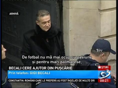 Gigi Becali vrea să îşi vadă familia! Ascultă aici un interviu telefonic din închisoare