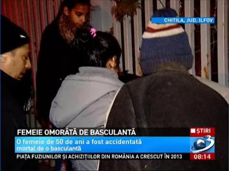 O femeie de 50 de ani din Chitila a fost lovită mortal de o basculantă