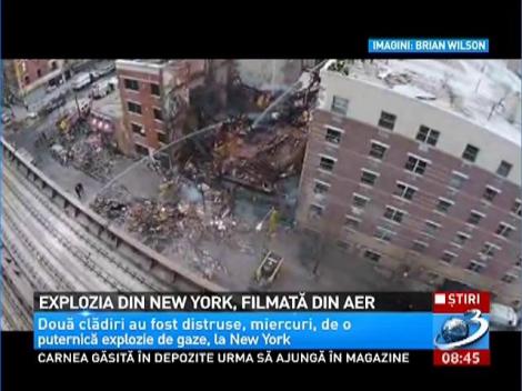 Imagini incredibile, filmate din aer după explozia celor două clădiri din New York