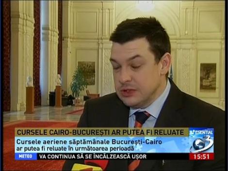 Cursele Cairo-Bucureşti ar putea fi reluate