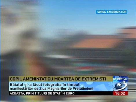 Copil ameninţat cu moartea de extremişti