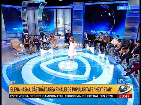 Sinteza Zilei: Elena Hasna, câştigătoarea finalei de popularitate Next Star