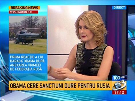 Obama cere sancţiuni dure pentru Rusia