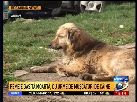 Femeie găsită moartă, cu urme de muşcături de câine