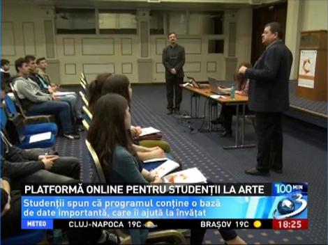 Platformă online pentru studenţii la Arte