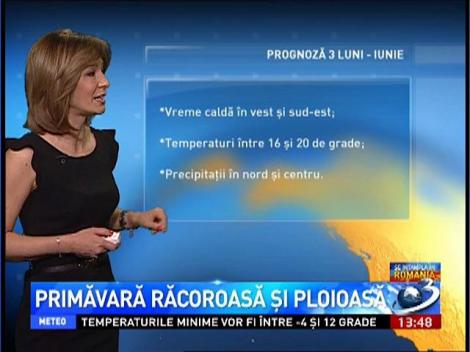 Prognoza meteo pentru următoarele 3 luni