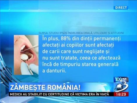 Zâmbeşte România, o campanie despre importanţa igienii orale