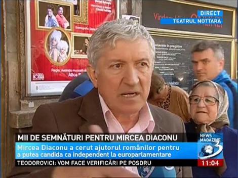 Mii de semnături pentru Mircea Diaconu