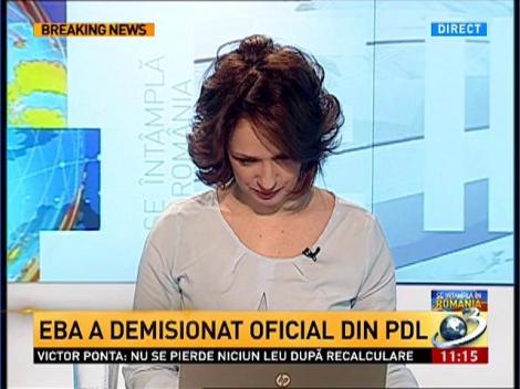 Elena Băsescu a demisionat oficial din PDL
