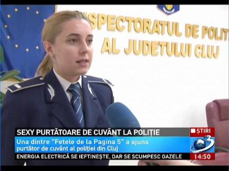 Una dintre "Fetele de la Pagina 5" a ajuns purtător de cuvânt al poliţiei din Cluj