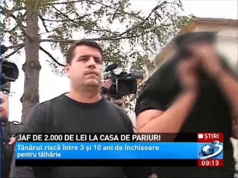 Jaf de 2.000 de lei la o casă de pariuri din Costeşti