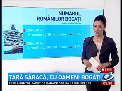 România, ţara săracă, cu oameni bogaţi