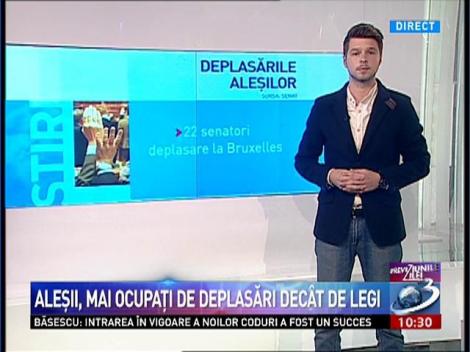 Alesii, mai ocupati de deplasari decat de legi