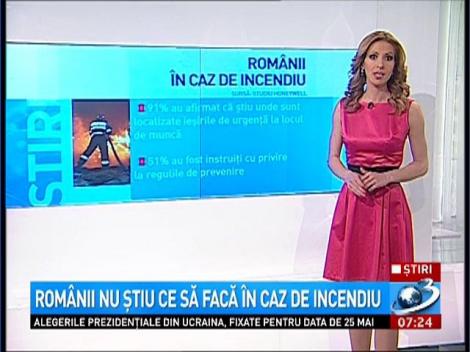 Romanii nu stiu ce sa faca in caz de incendiu