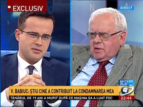 Victor Babiuc: Știu cine a contribuit la condamnarea mea