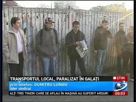 Transportul public din Galaţi, blocat. Şoferii au intrat &icirc;n grevă spontană