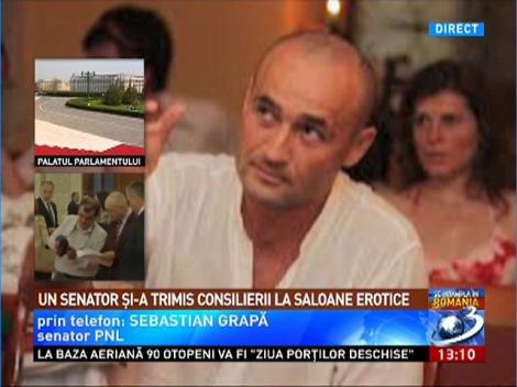 Un senator si-a trimis consilierii la saloane erotice